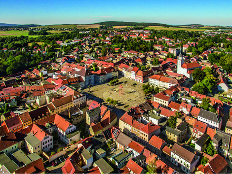 Zentrum Luftaufnahme